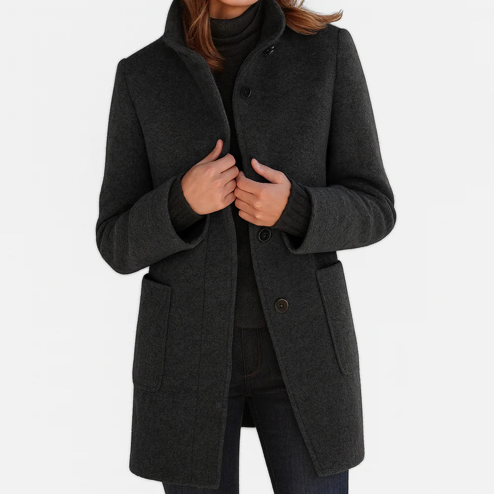 Cappotto Donna con collo alto – Modello classico