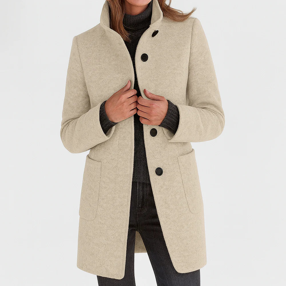 Cappotto Donna con collo alto – Modello classico