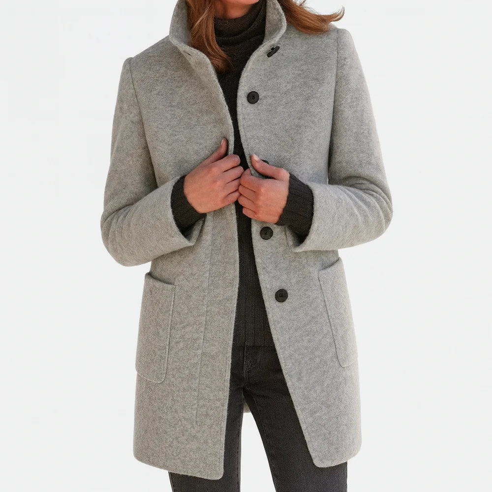 Cappotto Donna con collo alto – Modello classico